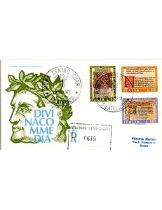 ITALIA 1972 FDC (Venetia) Divina Commedia racc rm