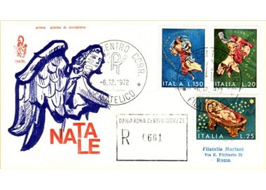 ITALIA 1972 FDC (Venetia) Natale racc rm