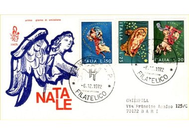 ITALY 1972 FDC (Venice) Christmas collection