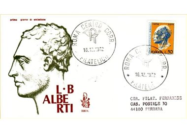 ITALIA 1972 FDC (Venetia) Leon Battista Alberti