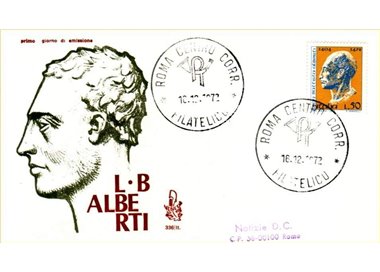 ITALY 1972 FDC (Venice) Leon Battista Alberti ord