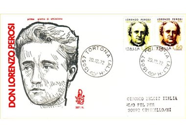ITALIA 1972 FDC (Venetia) Lorenzo Perosi