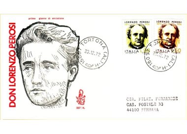 ITALY 1972 FDC (Venice) Lorenzo Perosi ord