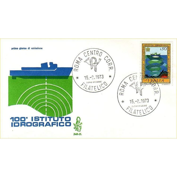 ITALY 1973 FDC (Venice) Hydrographic Institute