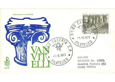 ITALY 1973 FDC (Venice) Luigi Vanvitelli