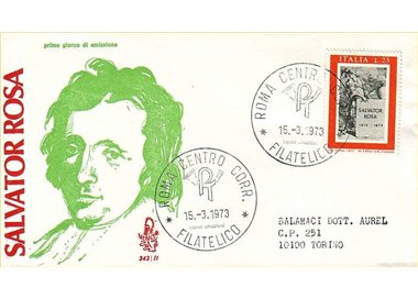 ITALY 1973 FDC (Venice) Salvator Rosa ord