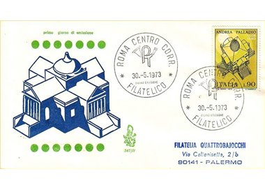 ITALIA 1973 FDC (Venetia) Andrea Palladio ord