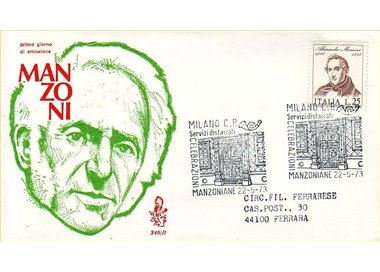 ITALIA 1973 FDC (Venetia) Alessandro Manzoni