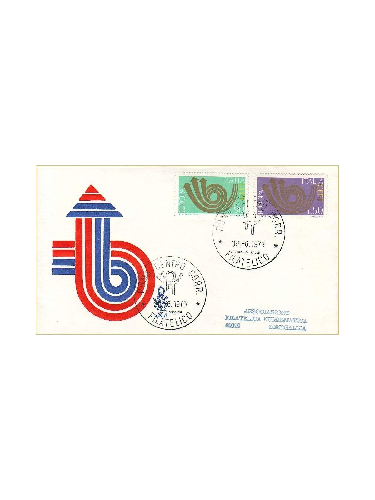 ITALIA 1973 FDC (Venetia) Europa ord