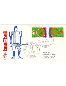 ITALIA 1973 FDC (Venetia) Baseball