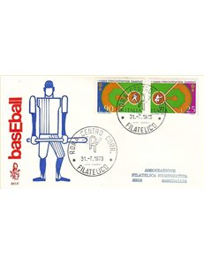 ITALY 1973 FDC (Venetia) Baseball ord