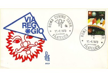 ITALY 1973 FDC (Venice) Viareggio Carnival rm