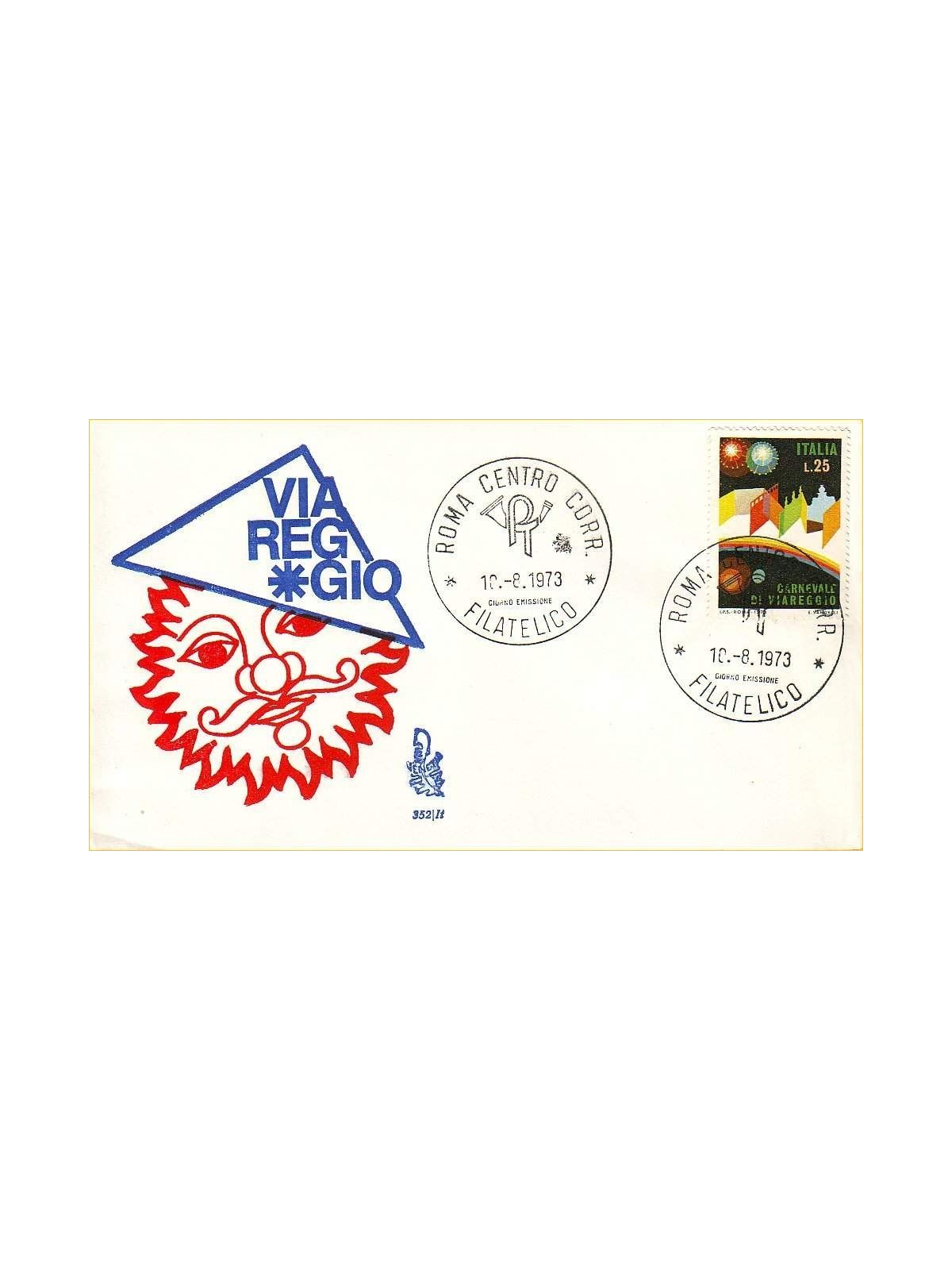 ITALY 1973 FDC (Venice) Viareggio Carnival rm