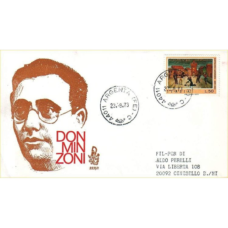 ITALIA 1973 FDC (Venetia) Don Minzoni