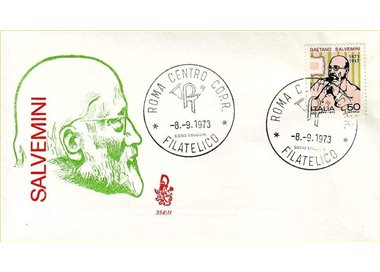 ITALIA 1973 FDC (Venetia) Gaetano Salvemini rm