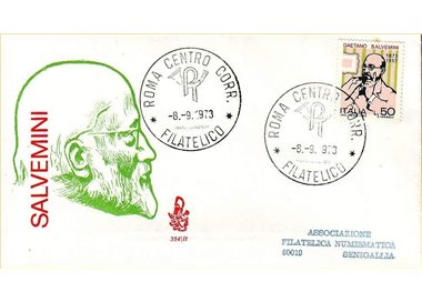 ITALIA 1973 FDC (Venetia) Gaetano Salvemini ord