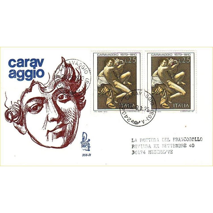 ITALY 1973 FDC (Venice) Caravaggio