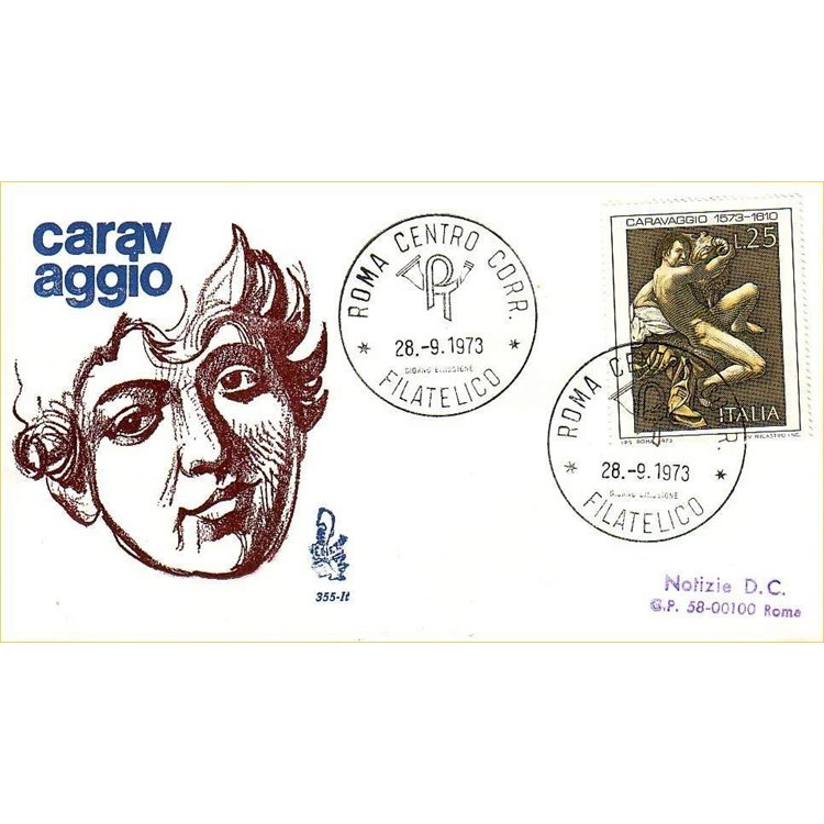 ITALY 1973 FDC (Venice) Caravaggio ord
