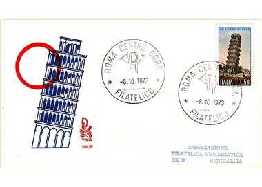 ITALIA 1973 FDC (Venetia) Torre di Pisa ord
