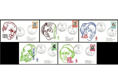 ITALY 1973 FDC (Venice) Artists