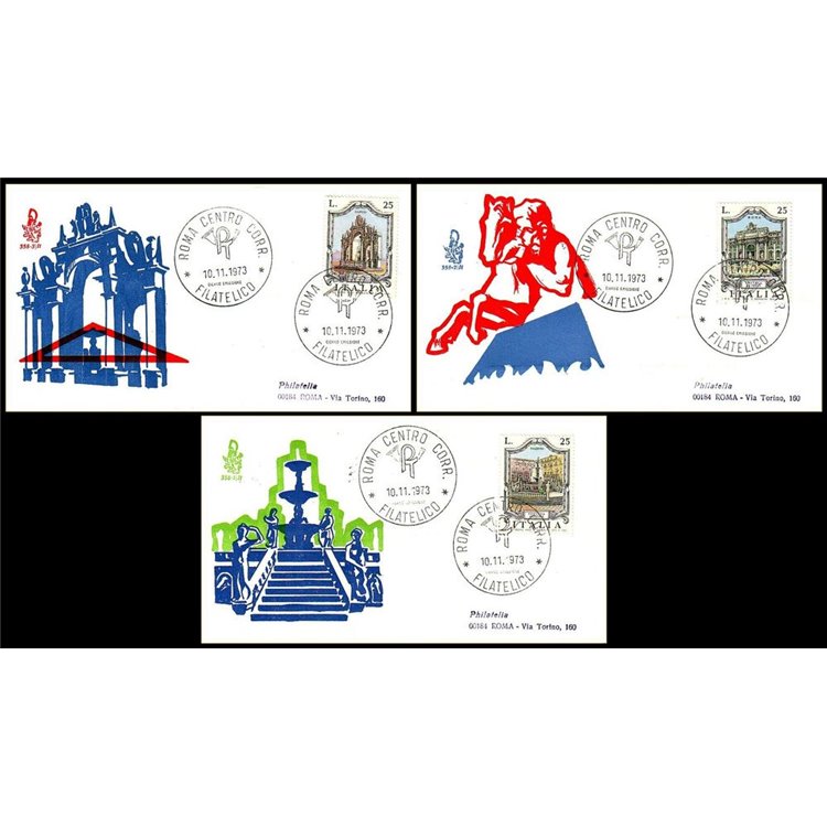 ITALY 1973 FDC (Venice) Fountains ord