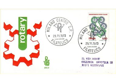 ITALY 1973 FDC (Venetia) Rotary