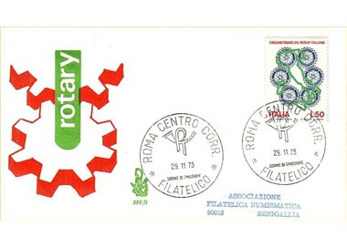 ITALY 1973 FDC (Venetia) Rotary ord