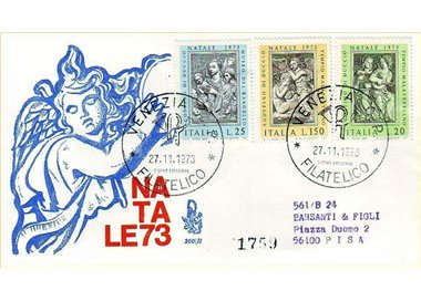 ITALY 1973 FDC (Venice) Christmas collection