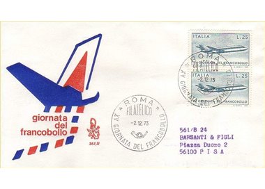 ITALY 1973 FDC (Venice) Stamp Day