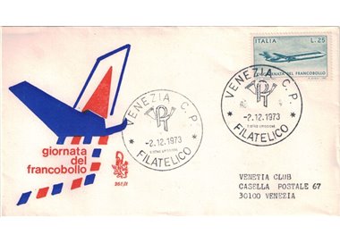 ITALY 1973 FDC (Venice) Ordinary Stamp Day