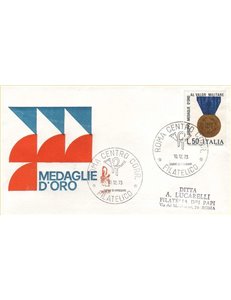 ITALY 1973 FDC (Venice) Gold medals