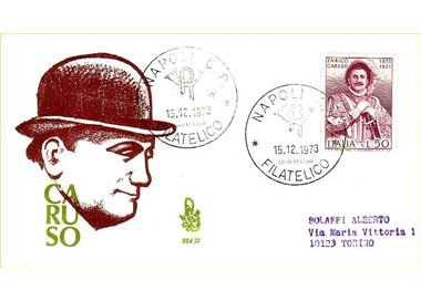 ITALY 1973 FDC (Venetia) Enrico Caruso