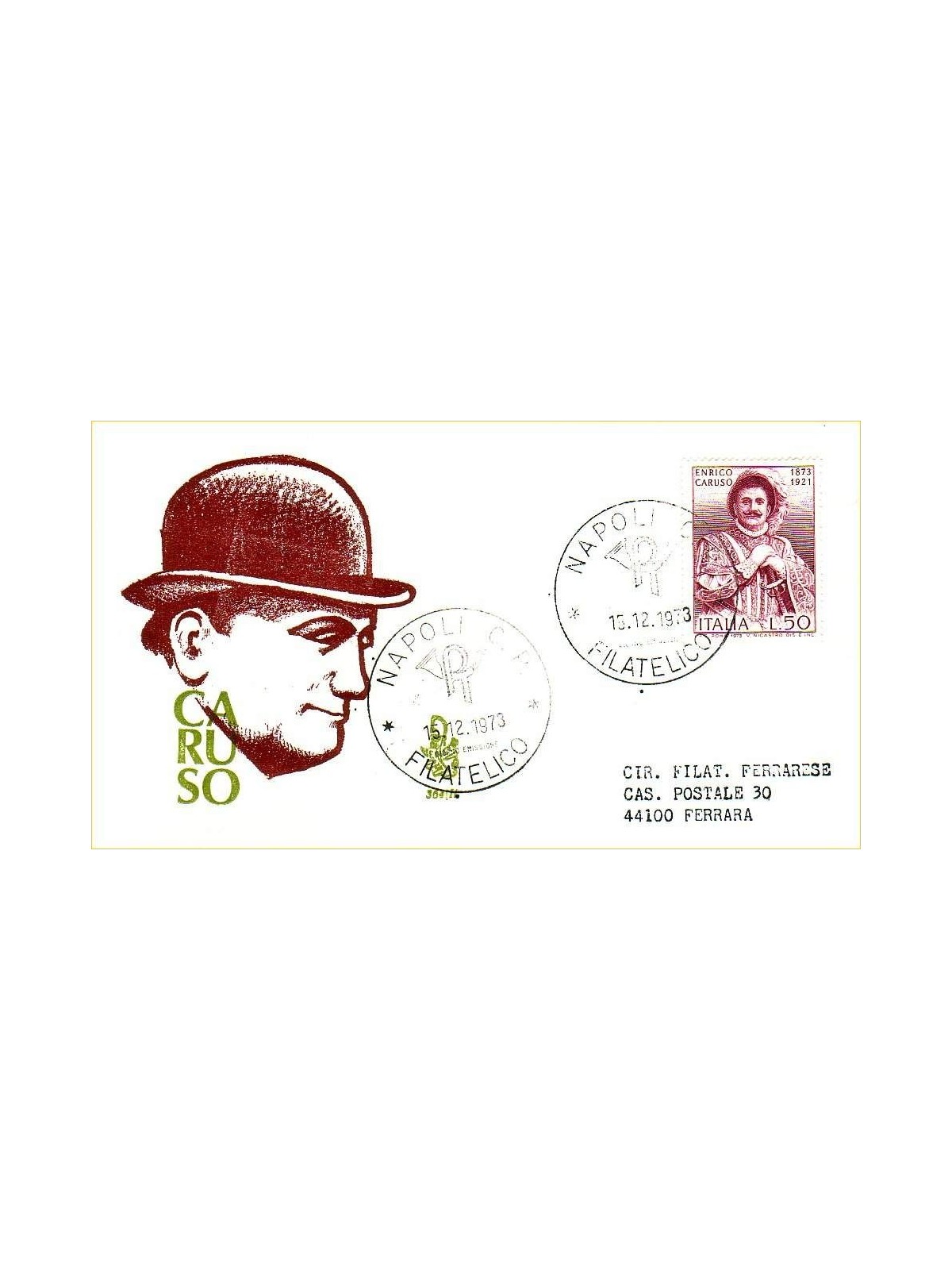 ITALIA 1973 FDC (Venetia) Enrico Caruso ord