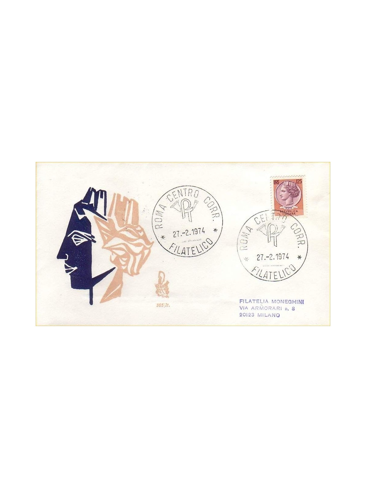 ITALIA 1974 FDC (Venetia) Siracusana ord