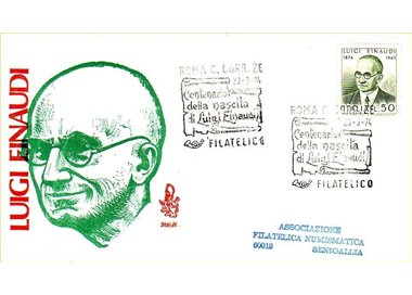 ITALY 1974 FDC (Venice) Luigi Einaudi ord