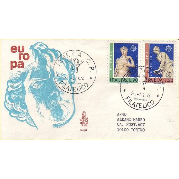 ITALIA 1974 FDC (Venetia) Europa