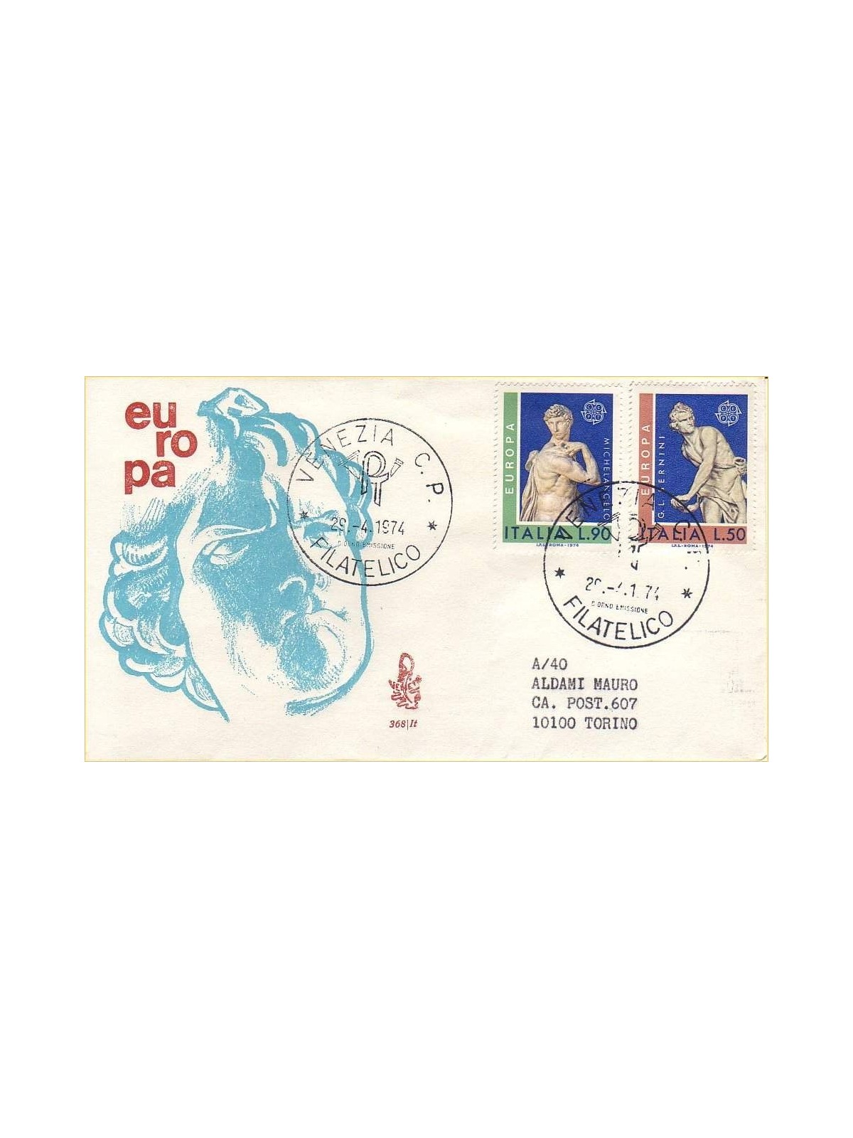 ITALY 1974 FDC (Venice) Europe