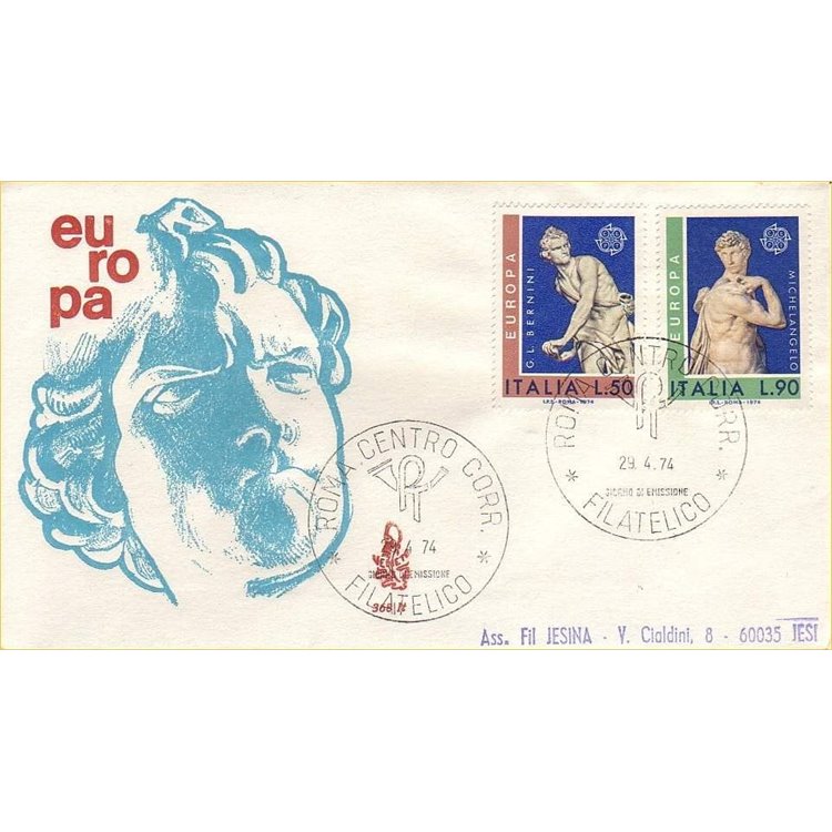 ITALY 1974 FDC (Venetia) Europe ord
