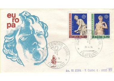 ITALY 1974 FDC (Venetia) Europe ord