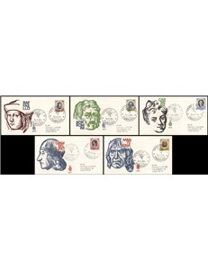 ITALY 1974 FDC (Venice) Artists