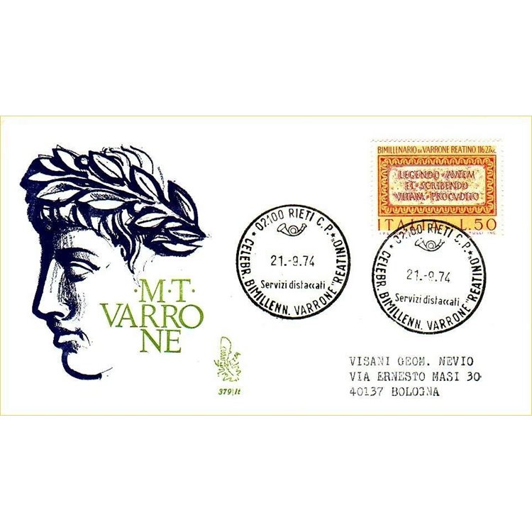 ITALIA 1974 FDC (Venetia) Varrone