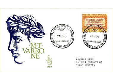ITALIA 1974 FDC (Venetia) Varrone ord
