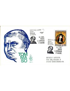 ITALY 1974 FDC (Venetia) Saint Thomas Aquinas
