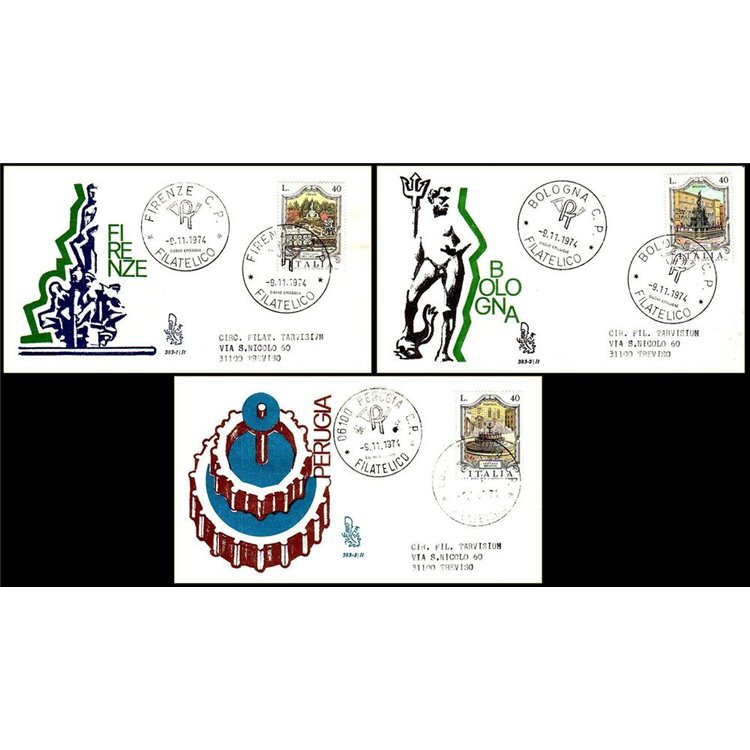 ITALIA 1974 FDC (Venetia) Fontane ord