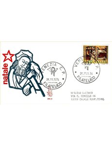 ITALIA 1974 FDC (Venetia) Natale