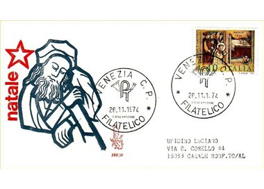ITALIA 1974 FDC (Venetia) Natale
