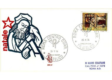 ITALIA 1974 FDC (Venetia) Natale ord rm