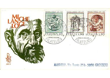 ITALY 1975 FDC (Venetia) Michelangelo ord rm