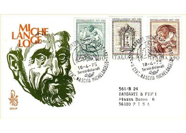 ITALY 1975 FDC (Venice) Michelangelo