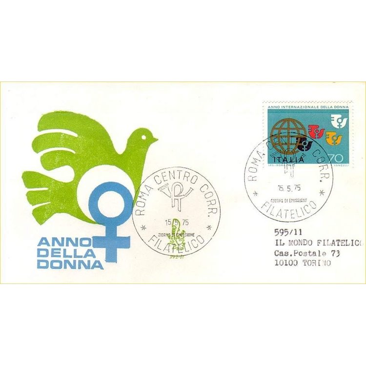ITALIA 1975 FDC (Venetia) Anno della donna